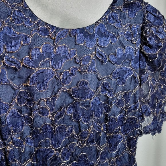 Vintage LESLIE FAY Evenings 90s Formal Cocktail Dress 6 - Picture 9 of 10